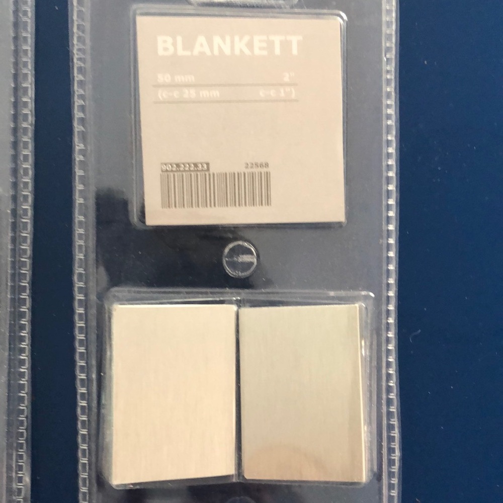 IKEA L-pulls drawer cabinet pulls brushed aluminum